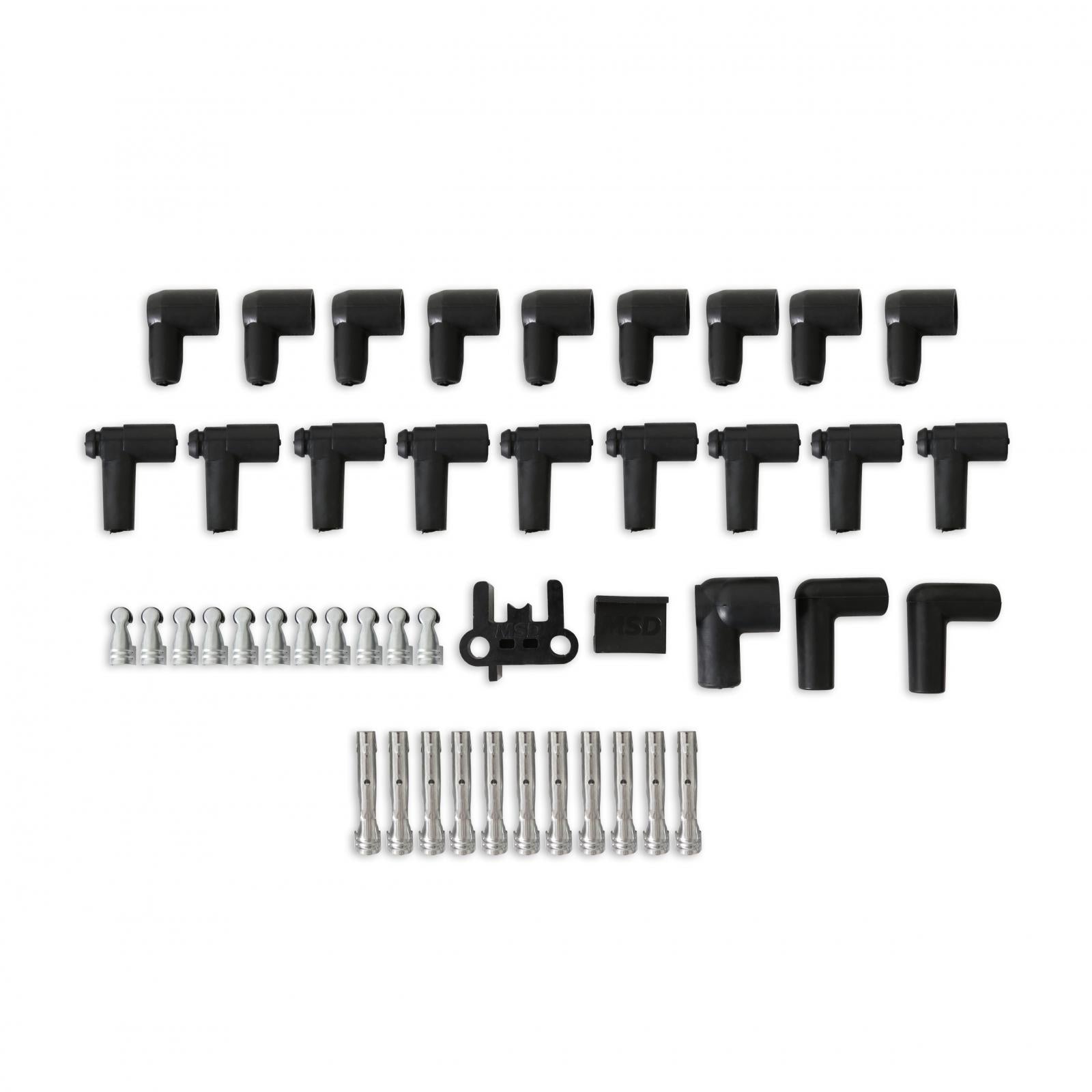 Street-Fire Wire Set V8 Multi-Angle, Sock/Hei Univ The Terminals Are Covered In Black Boots That Protect The Conductor From Engine Heat To Ensure Spark Delivery MSD Ignition-4