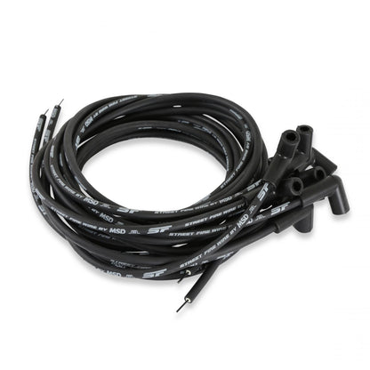Street-Fire Wire Set 8 Cyl, Hei/ 90 Degree, Universal The Terminals Are Covered In Black Boots That Protect The Conductor From Engine Heat To Ensure Spark Delivery MSD Ignition-1