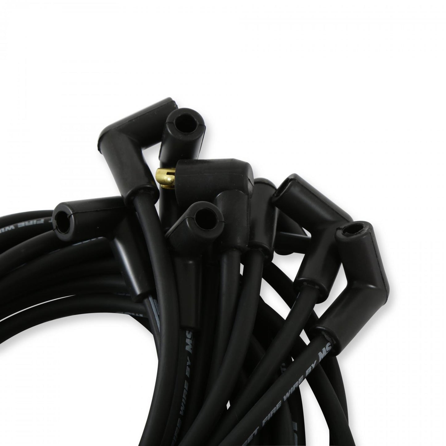 Street-Fire Wire Set 8 Cyl 90 Degree, Sock/ Hei, Univ The Terminals Are Covered In Black Boots That Protect The Conductor From Engine Heat To Ensure Spark Delivery MSD Ignition