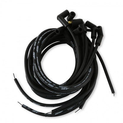 Street-Fire Wire Set 8 Cyl 90 Degree, Sock/ Hei, Univ The Terminals Are Covered In Black Boots That Protect The Conductor From Engine Heat To Ensure Spark Delivery MSD Ignition-1