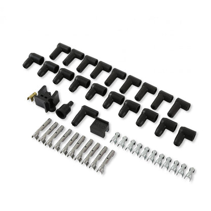 Street-Fire Wire Set 8 Cyl 90 Degree, Sock/ Hei, Univ The Terminals Are Covered In Black Boots That Protect The Conductor From Engine Heat To Ensure Spark Delivery MSD Ignition-2
