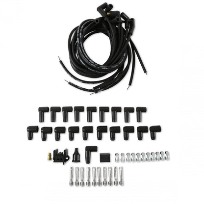 Street-Fire Wire Set 8 Cyl 90 Degree, Sock/ Hei, Univ The Terminals Are Covered In Black Boots That Protect The Conductor From Engine Heat To Ensure Spark Delivery MSD Ignition-4