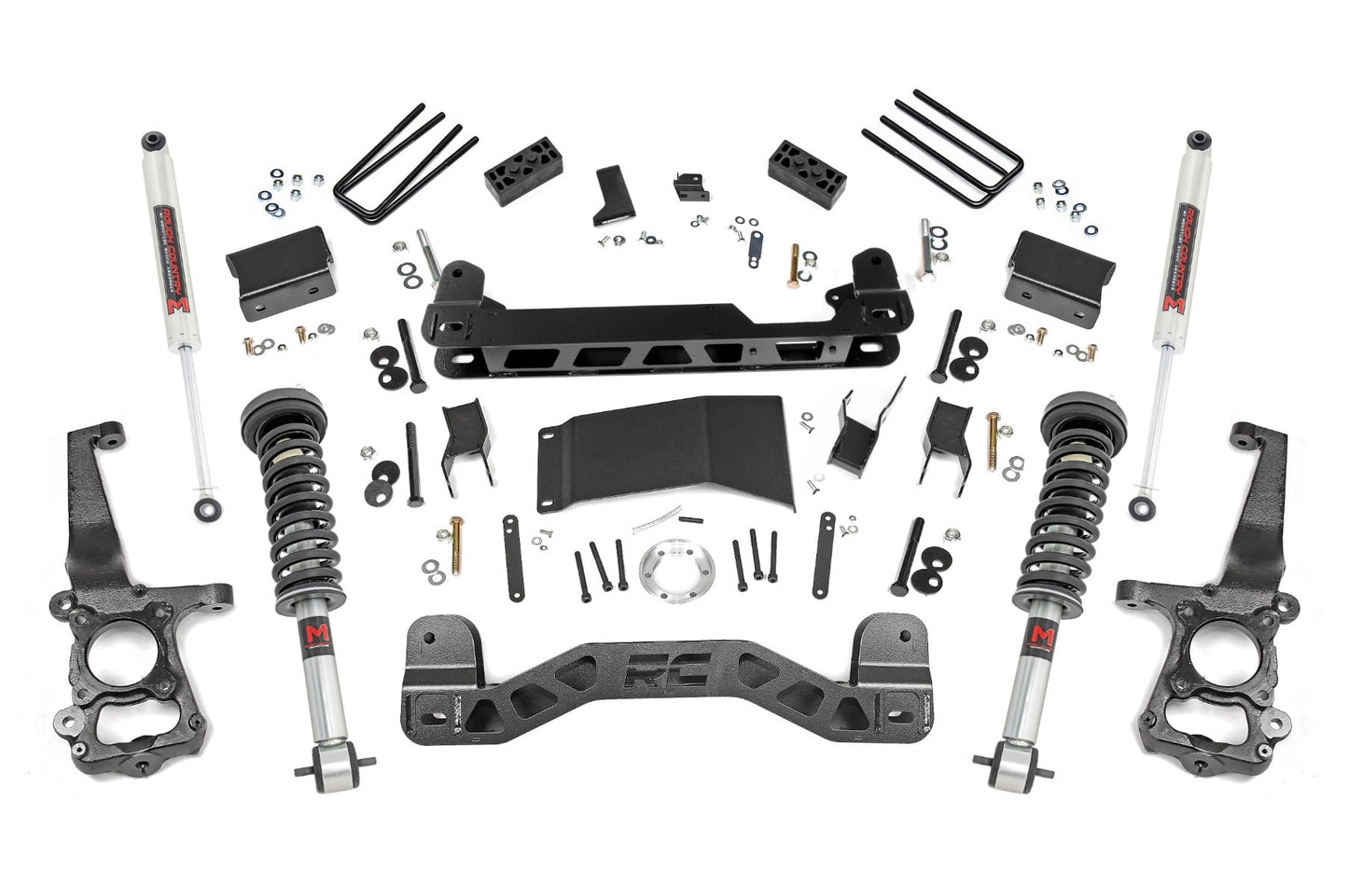 4 Inch Lift Kit M1 Struts/M1 Ford F-150 4WD (2015-2020) Rough Country