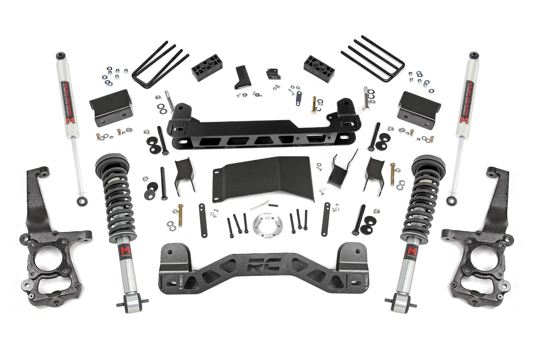 4 Inch Lift Kit M1 Struts/M1 Ford F-150 4WD (2015-2020) Rough Country