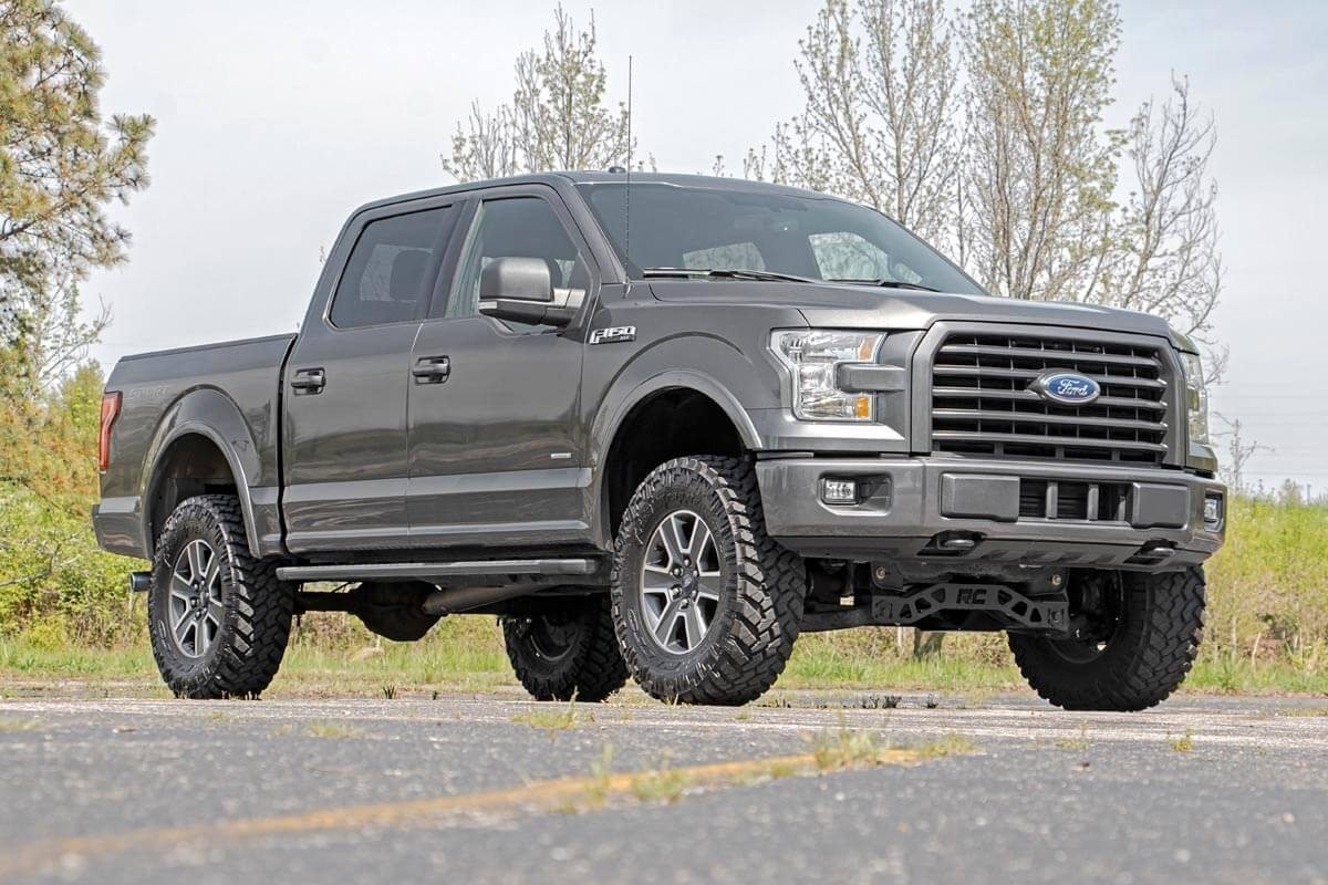 4 Inch Lift Kit M1 Struts/M1 Ford F-150 4WD (2015-2020) Rough Country-2