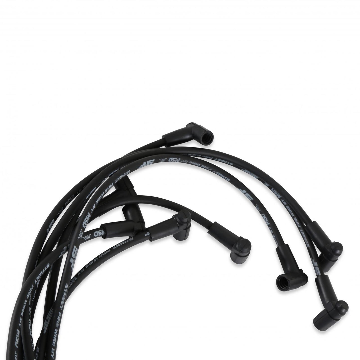 Street-Fire Wire Set Small Block Chevy 350 Hei The Terminals Are Covered In Black Boots That Protect The Conductor From Engine Heat To Ensure Spark Delivery MSD Ignition-2