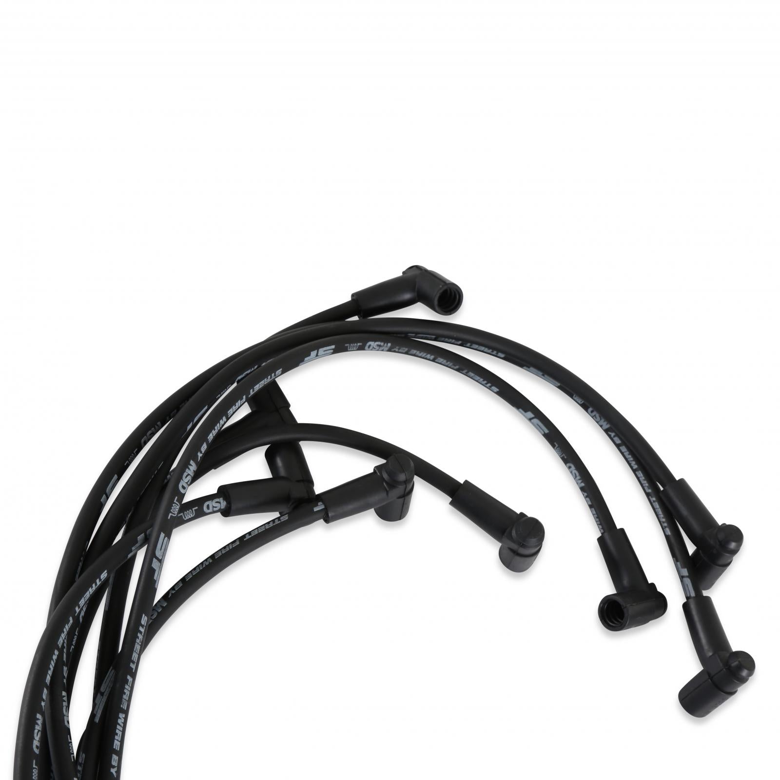 Street-Fire Wire Set Small Block Chevy 350 Hei The Terminals Are Covered In Black Boots That Protect The Conductor From Engine Heat To Ensure Spark Delivery MSD Ignition-2