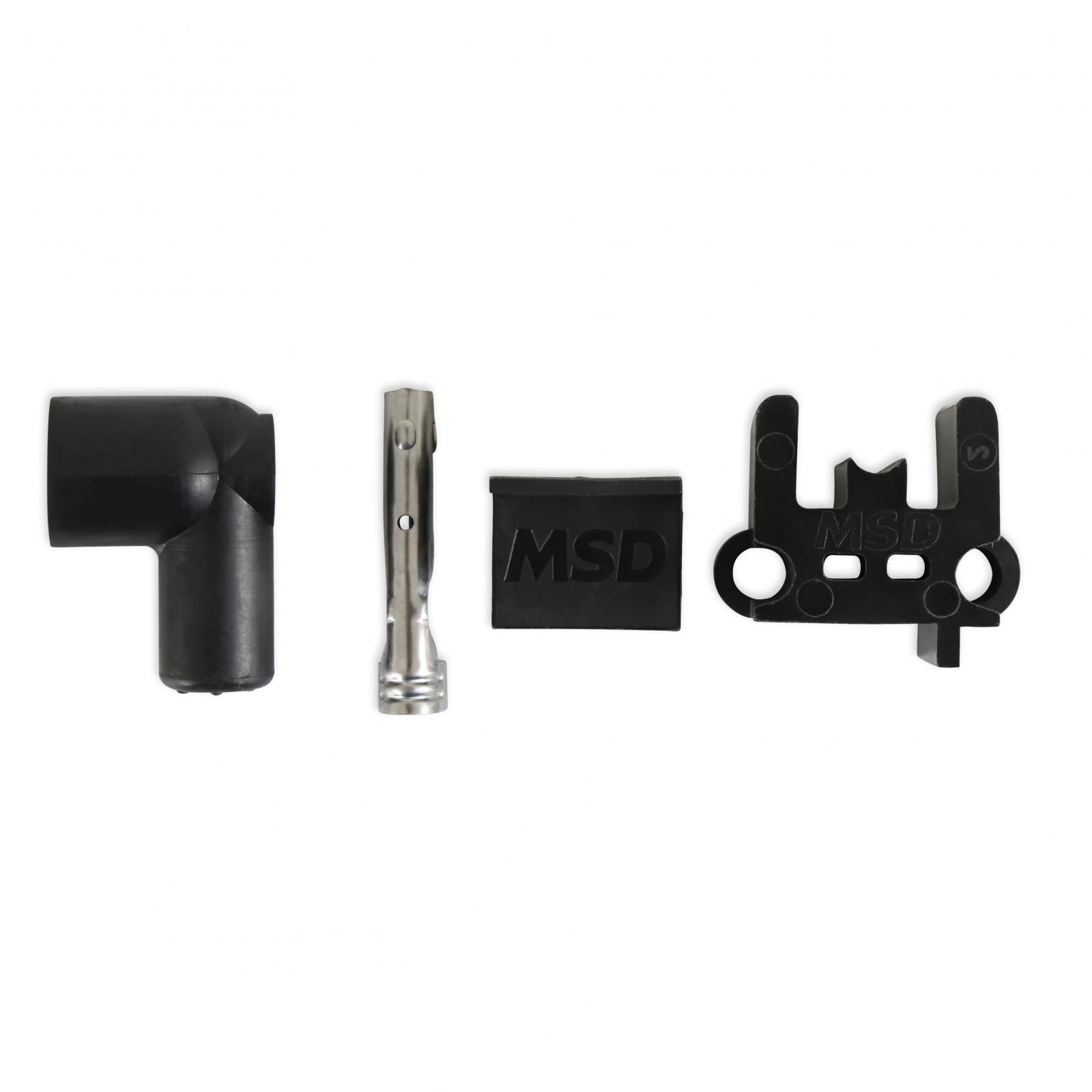 Street-Fire Wire Set Small Block Chevy 350 Hei The Terminals Are Covered In Black Boots That Protect The Conductor From Engine Heat To Ensure Spark Delivery MSD Ignition-4