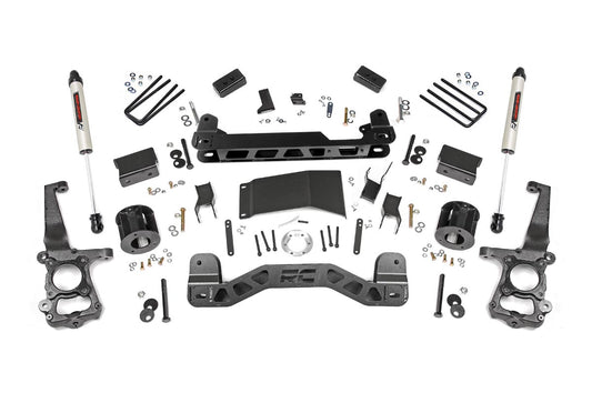Rough Country 4 Inch Suspension Lift Kit w/V2 Shocks 15-20 F-150 Rough Country