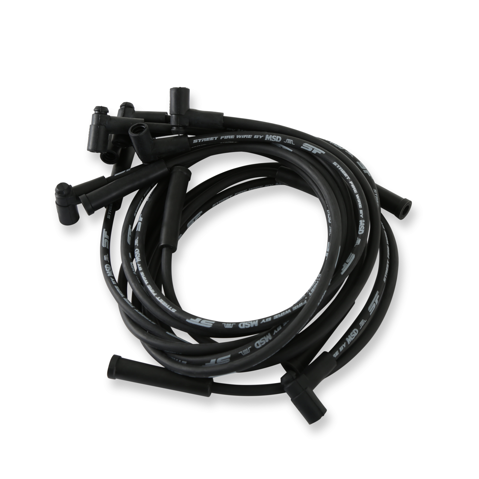 Street-Fire Wire Set Chevy 454, '74-'76 Hei The Terminals Are Covered In Black Boots That Protect The Conductor From Engine Heat To Ensure Spark Delivery MSD Ignition