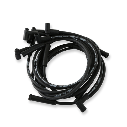 Street-Fire Wire Set Chevy 454, '74-'76 Hei The Terminals Are Covered In Black Boots That Protect The Conductor From Engine Heat To Ensure Spark Delivery MSD Ignition
