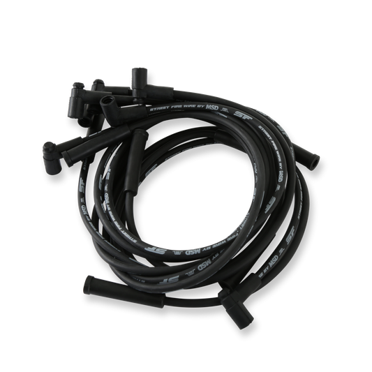 Street-Fire Wire Set Chevy 454, '74-'76 Hei The Terminals Are Covered In Black Boots That Protect The Conductor From Engine Heat To Ensure Spark Delivery MSD Ignition