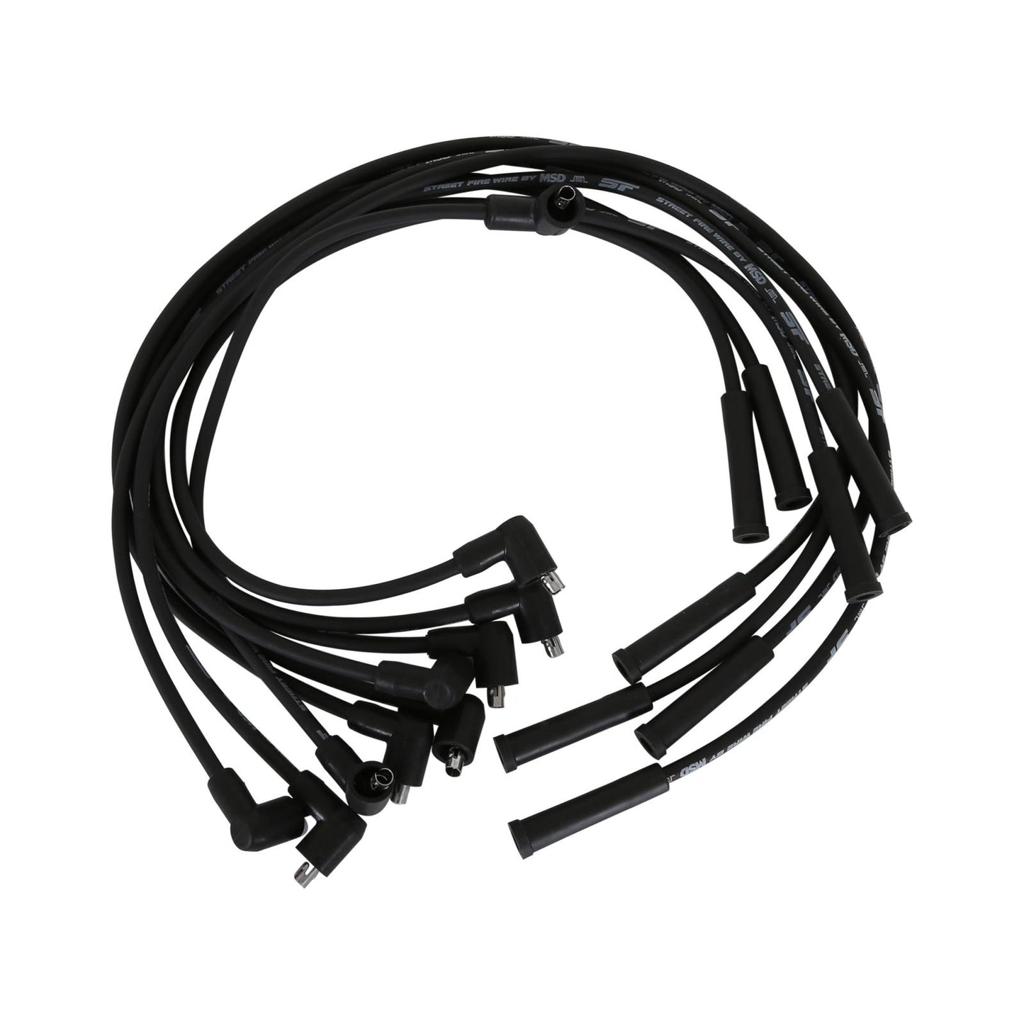 Street-Fire Wire Set Chevy 366-454 Socket The Terminals Are Covered In Black Boots That Protect The Conductor From Engine Heat To Ensure Spark Delivery MSD Ignition