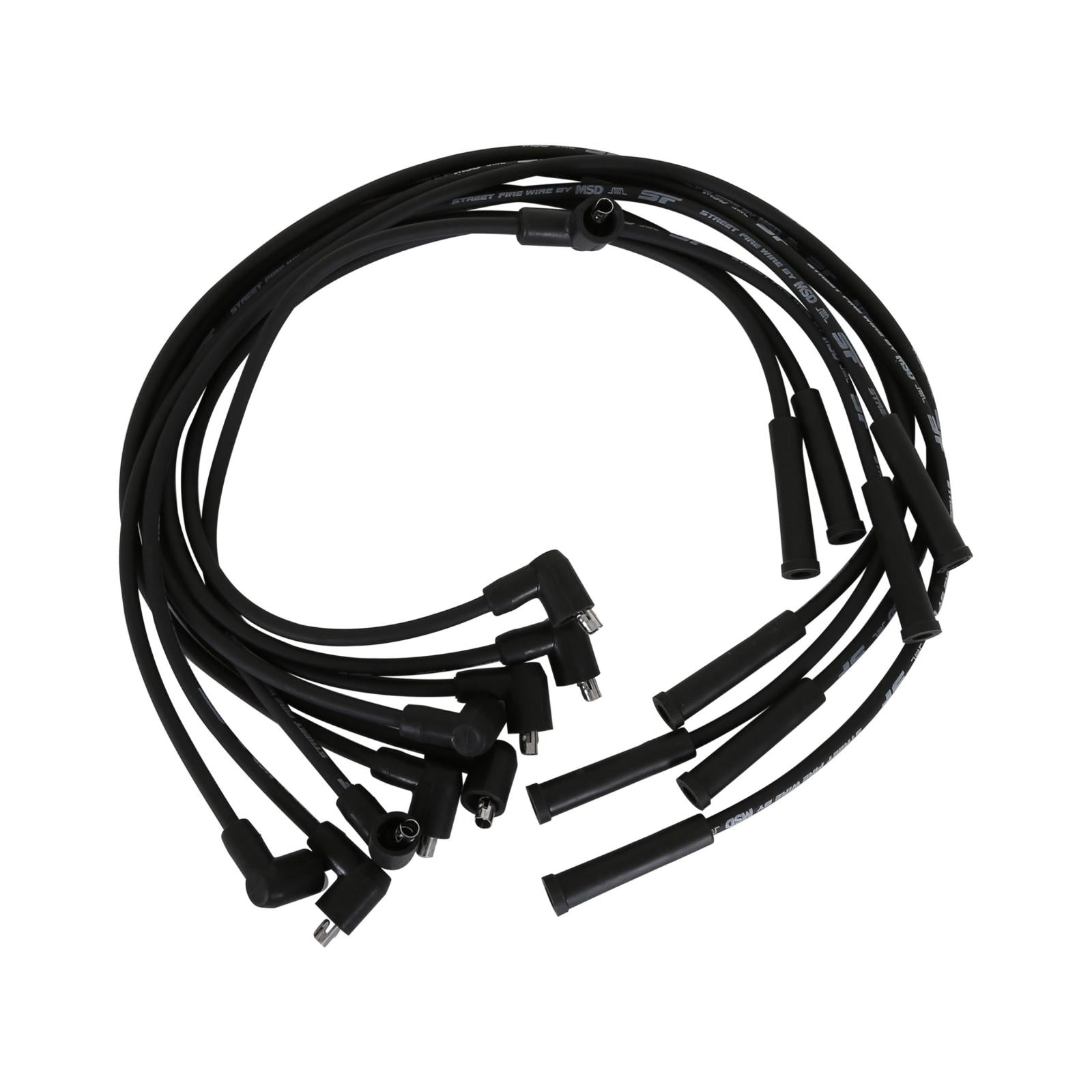 Street-Fire Wire Set Chevy 366-454 Socket The Terminals Are Covered In Black Boots That Protect The Conductor From Engine Heat To Ensure Spark Delivery MSD Ignition