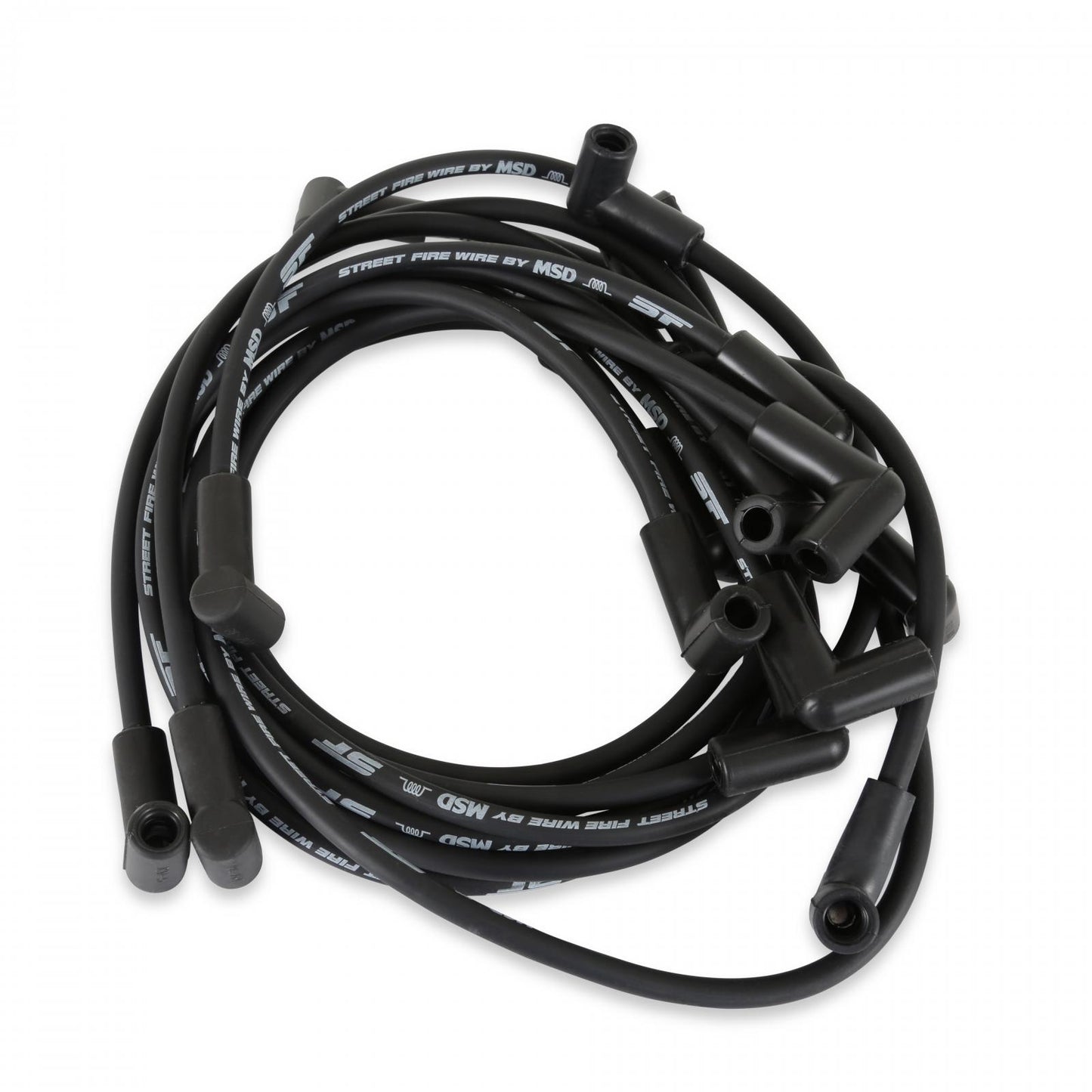 Street-Fire Wire Set Chevy Truck 305-350 '85-On The Terminals Are Covered In Black Boots That Protect The Conductor From Engine Heat To Ensure Spark Delivery MSD Ignition