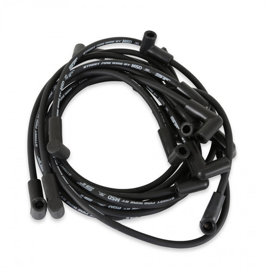 Street-Fire Wire Set Chevy Truck 305-350 '85-On The Terminals Are Covered In Black Boots That Protect The Conductor From Engine Heat To Ensure Spark Delivery MSD Ignition
