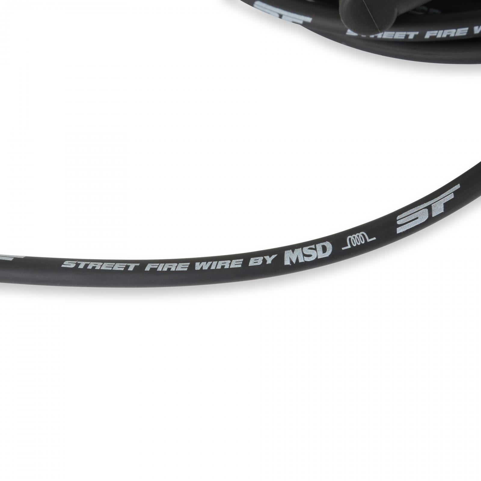 Street-Fire Wire Set Chevy Truck 305-350 '85-On The Terminals Are Covered In Black Boots That Protect The Conductor From Engine Heat To Ensure Spark Delivery MSD Ignition-3