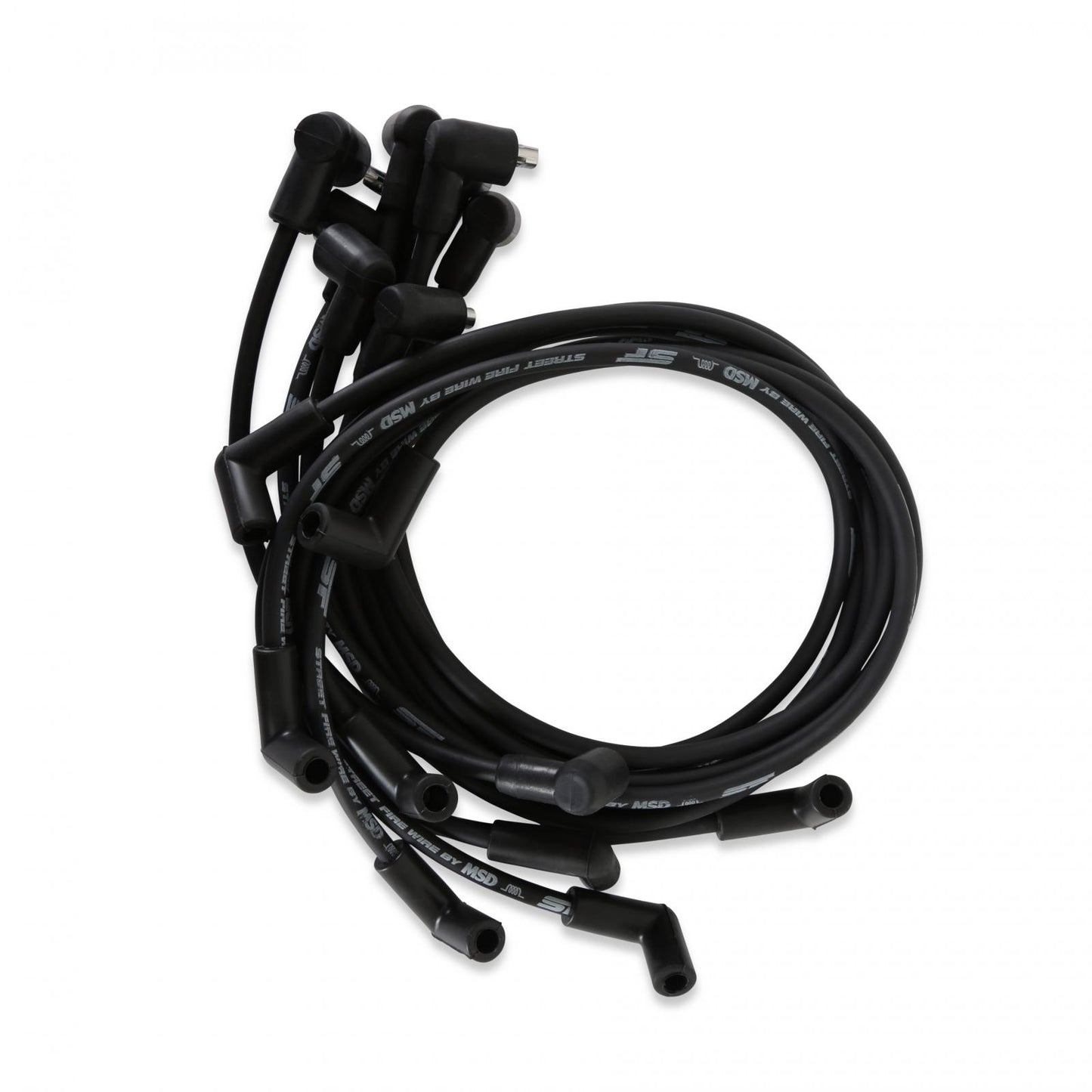 Street-Fire Wire Set Sbc, Sock Cap, Under Manif The Terminals Are Covered In Black Boots That Protect The Conductor From Engine Heat To Ensure Spark Delivery MSD Ignition