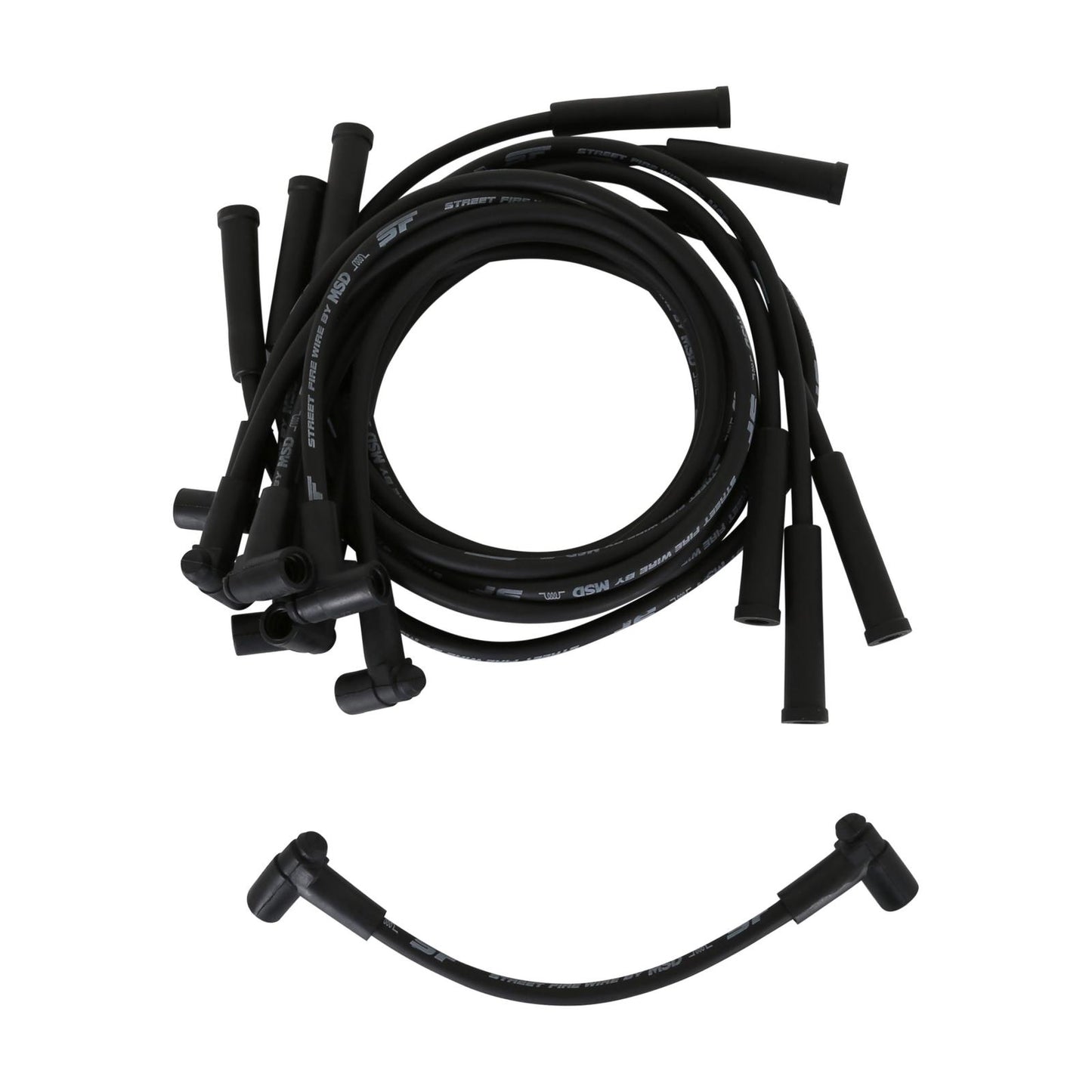 Street-Fire Wire Set Chevy 454 '88-On The Terminals Are Covered In Black Boots That Protect The Conductor From Engine Heat To Ensure Spark Delivery MSD Ignition