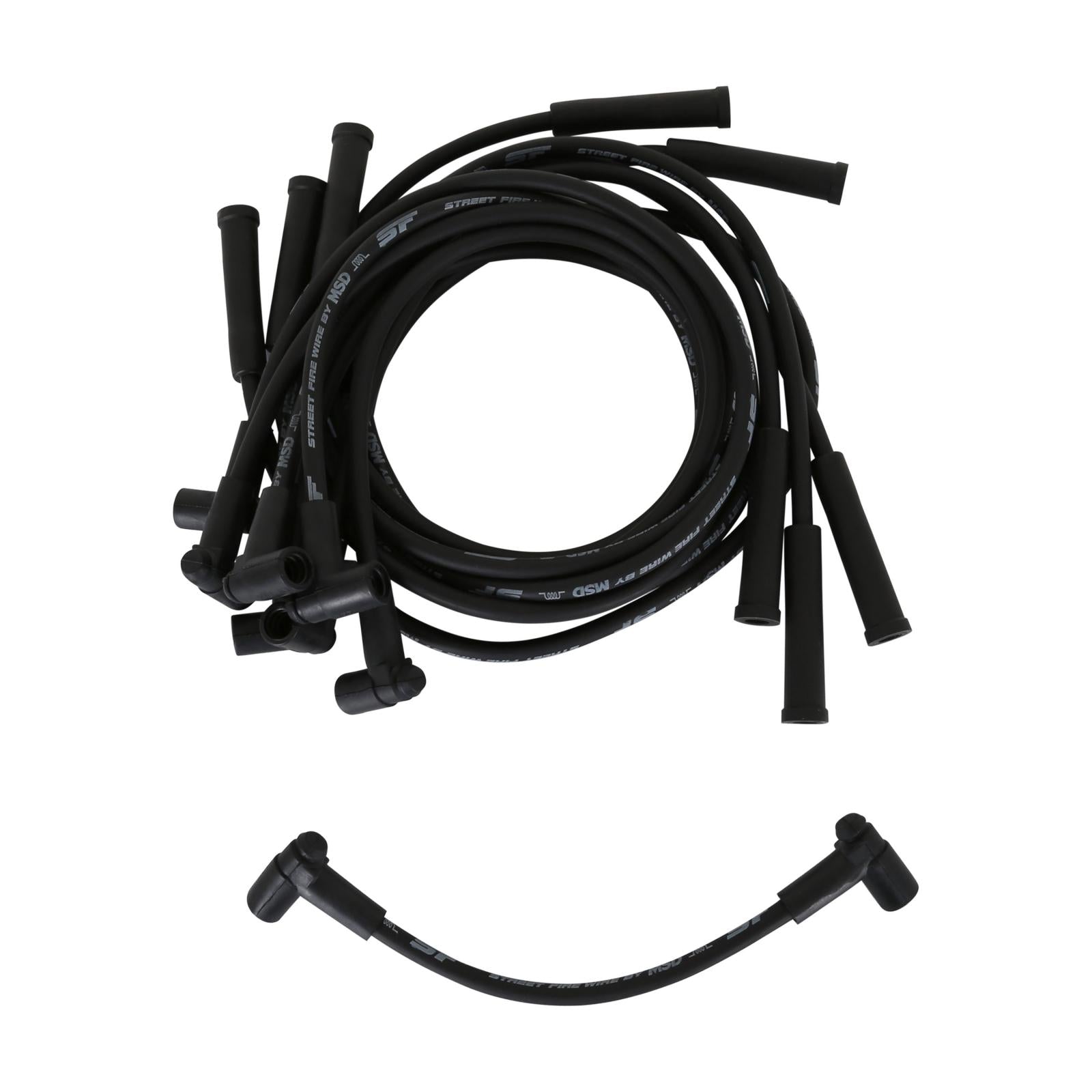 Street-Fire Wire Set Chevy 454 '88-On The Terminals Are Covered In Black Boots That Protect The Conductor From Engine Heat To Ensure Spark Delivery MSD Ignition