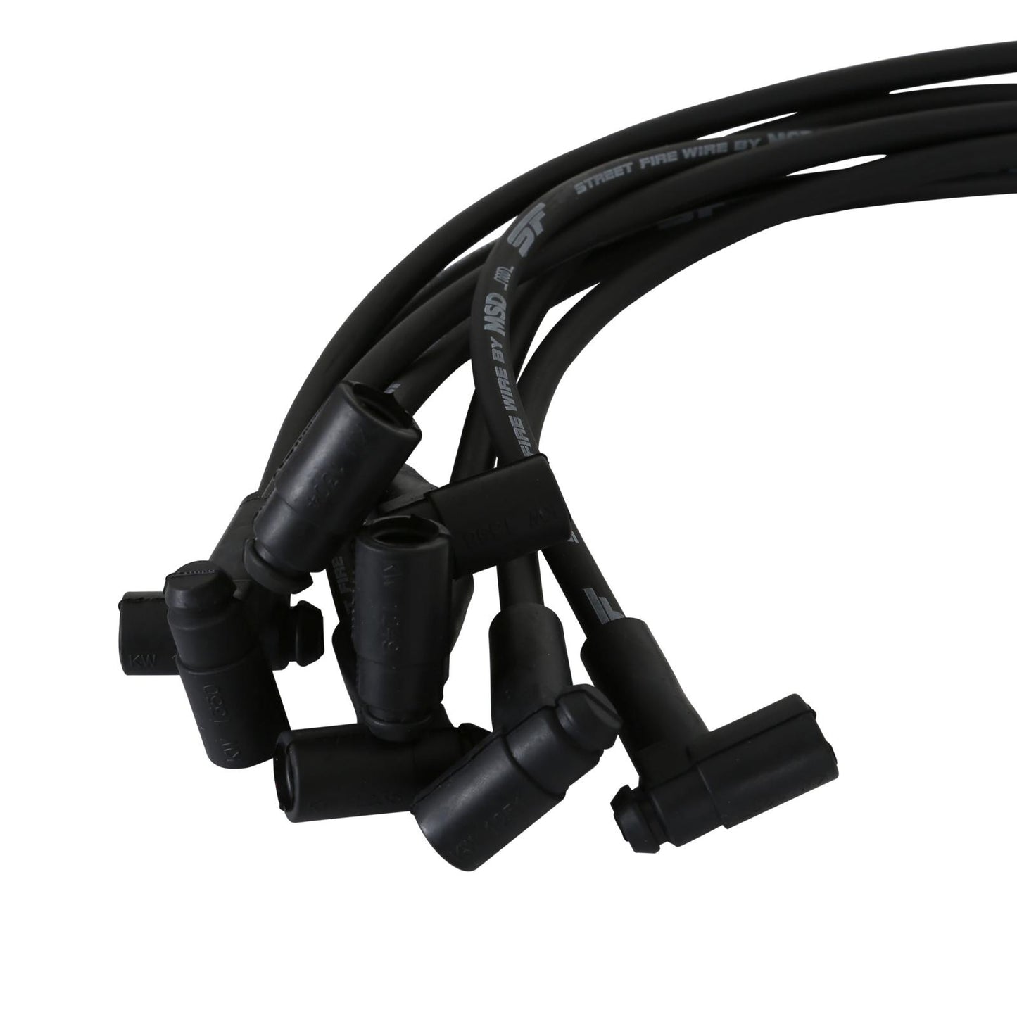 Street-Fire Wire Set Chevy 454 '88-On The Terminals Are Covered In Black Boots That Protect The Conductor From Engine Heat To Ensure Spark Delivery MSD Ignition-1