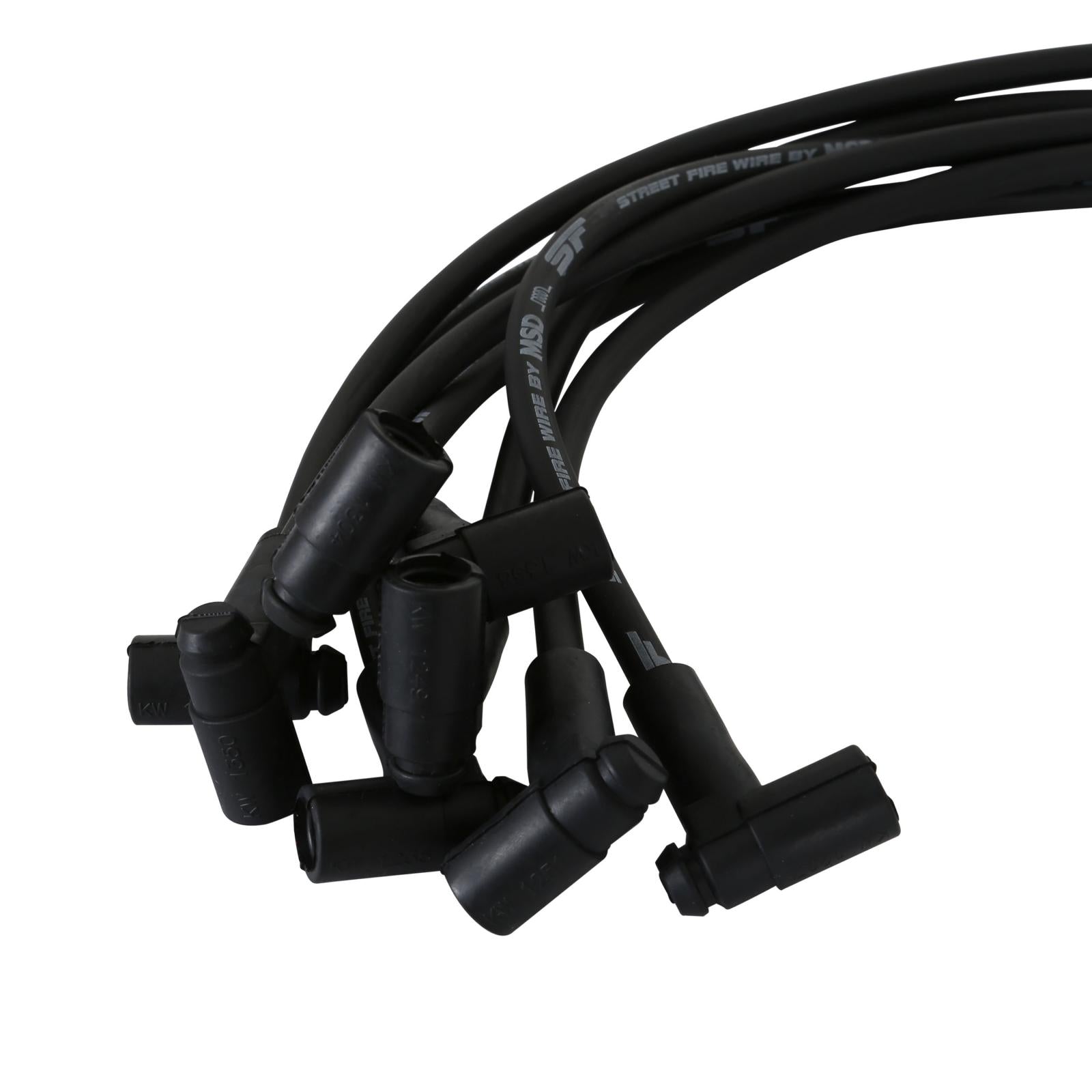 Street-Fire Wire Set Chevy 454 '88-On The Terminals Are Covered In Black Boots That Protect The Conductor From Engine Heat To Ensure Spark Delivery MSD Ignition-1