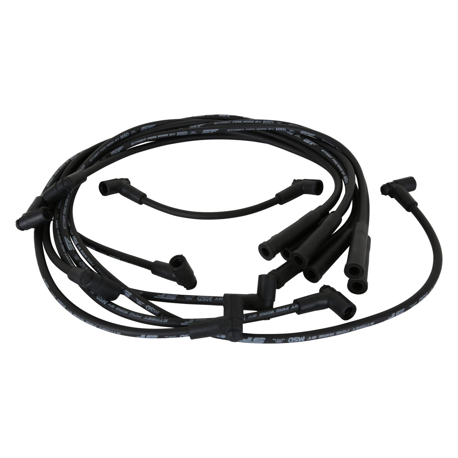 Street-Fire Wire Set Chevy 454 '88-On The Terminals Are Covered In Black Boots That Protect The Conductor From Engine Heat To Ensure Spark Delivery MSD Ignition-3