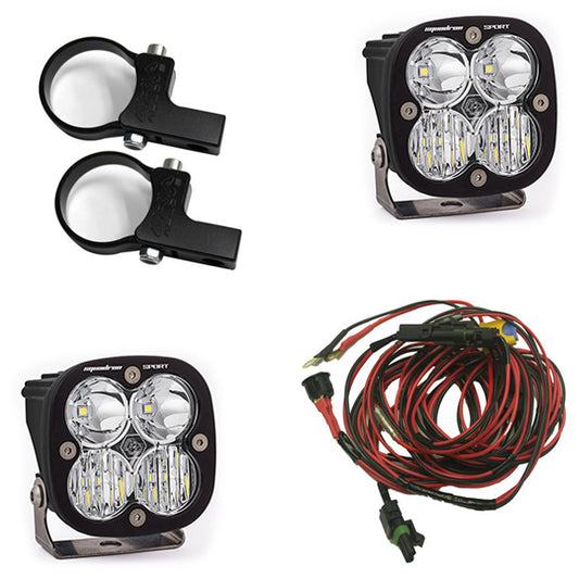 Polaris LED Light Pods 1.75 Inch Harness Kit Squadron Sport Baja Designs-1