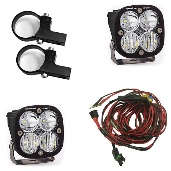 Polaris LED Light Pods 2 Inch Harness Kit Squadron Sport Baja Designs