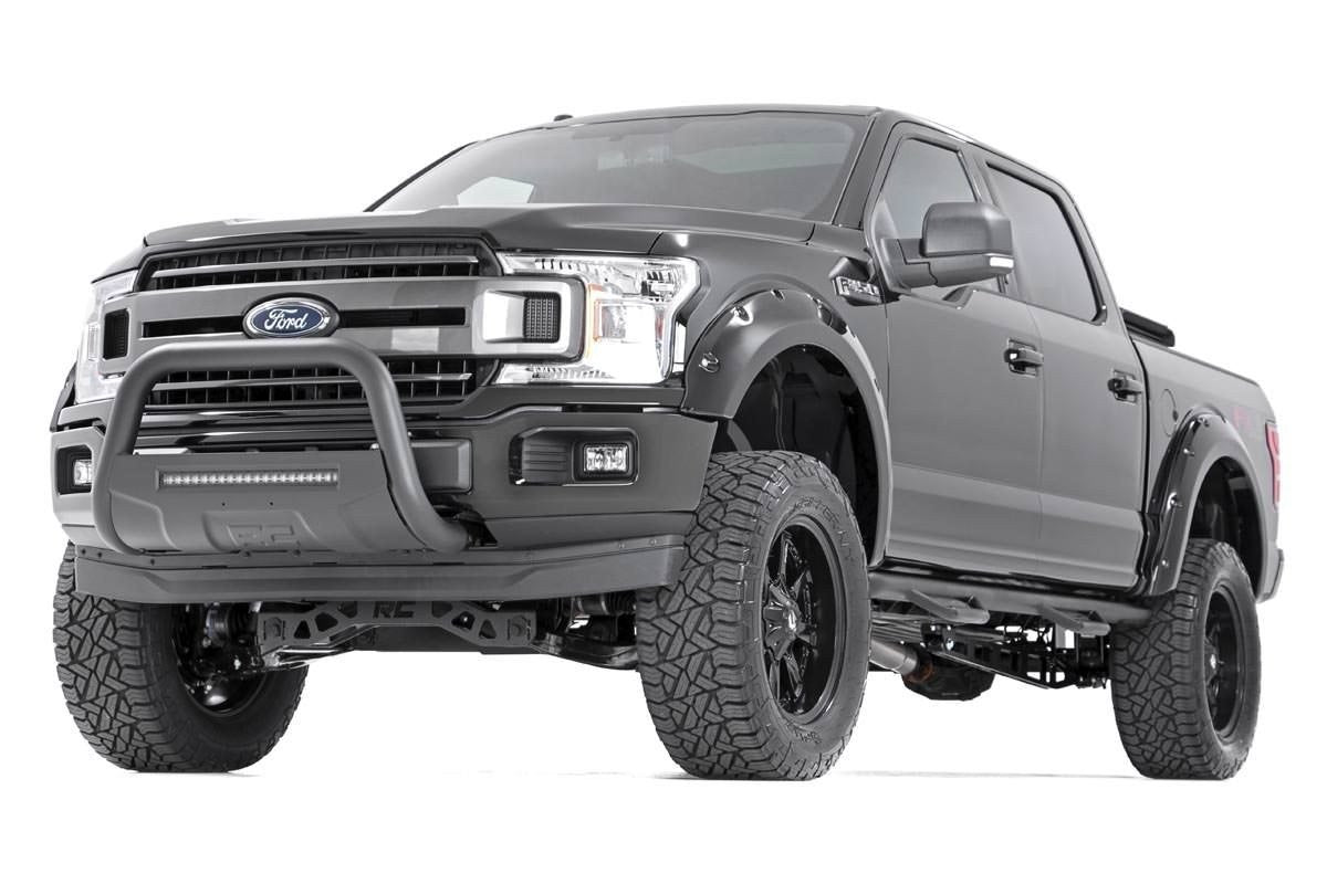 6 Inch Suspension Lift Kit Lifted Struts & V2 Shocks 15-20 F-150 4WD Rough Country-1