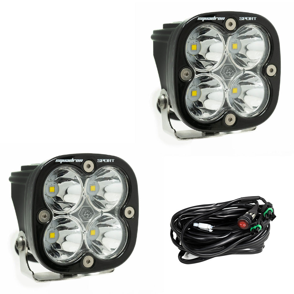 LED Light Pods Clear Lens Pair Squadron Sport Baja Designs-1