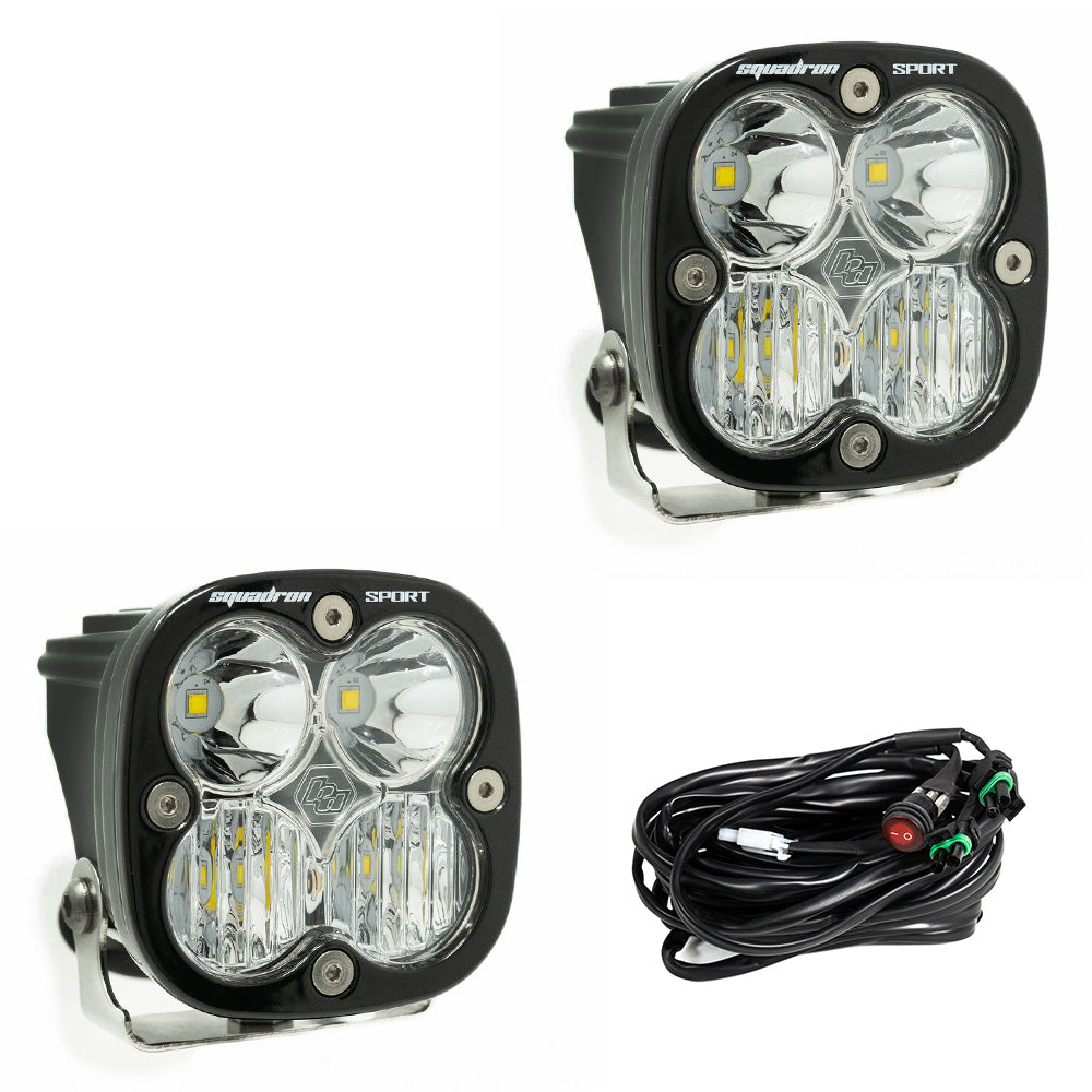 LED Light Pods Clear Lens Pair Squadron Sport Baja Designs-2