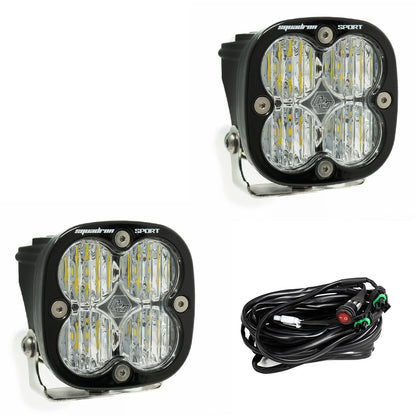 LED Light Pods Clear Lens Pair Squadron Sport Baja Designs