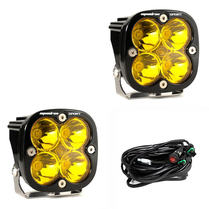 LED Light Pods Amber Lens Pair Squadron Sport Baja Designs-1