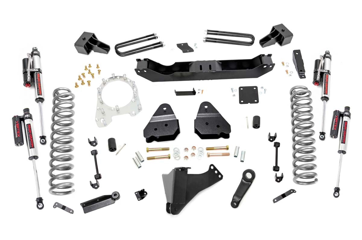 Rough Country 4.5 Inch Inch Ford Suspension Lift Kit w/ Vertex Shocks 17-20 F-350 4WD Diesel Dually Rough Country