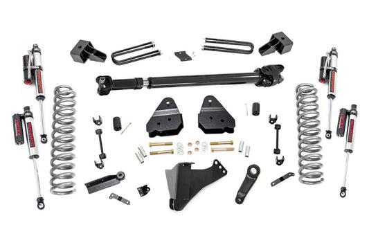 Rough Country 4.5 Inch Inch Ford Suspension Lift Kit w/ Vertex Shocks and Front Driveshaft 17-20 F-350 4WD Diesel Dually Rough Country