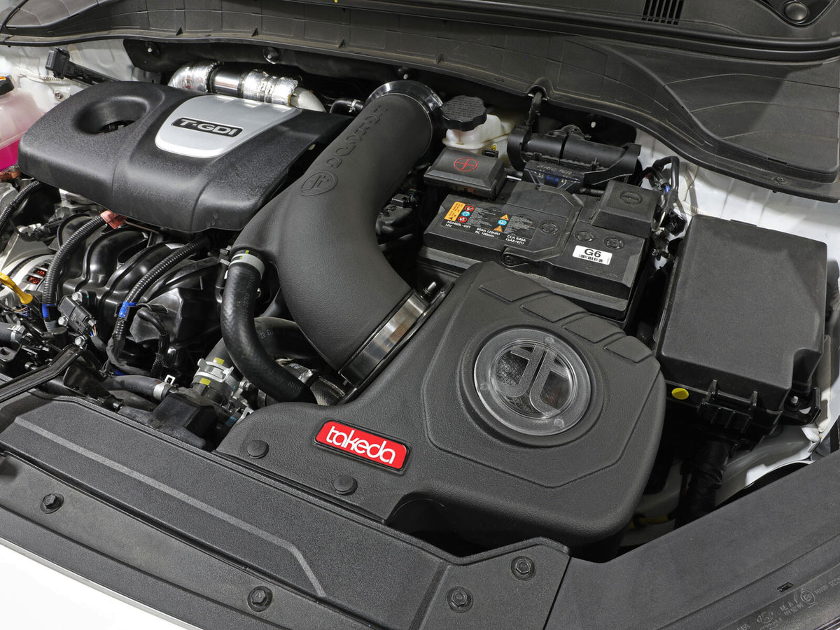 Takeda Momentum Cold Air Intake System w/ Pro Dry S Filter Hyundai Kona 18-21 L4-1.6L (t) aFe Power-5