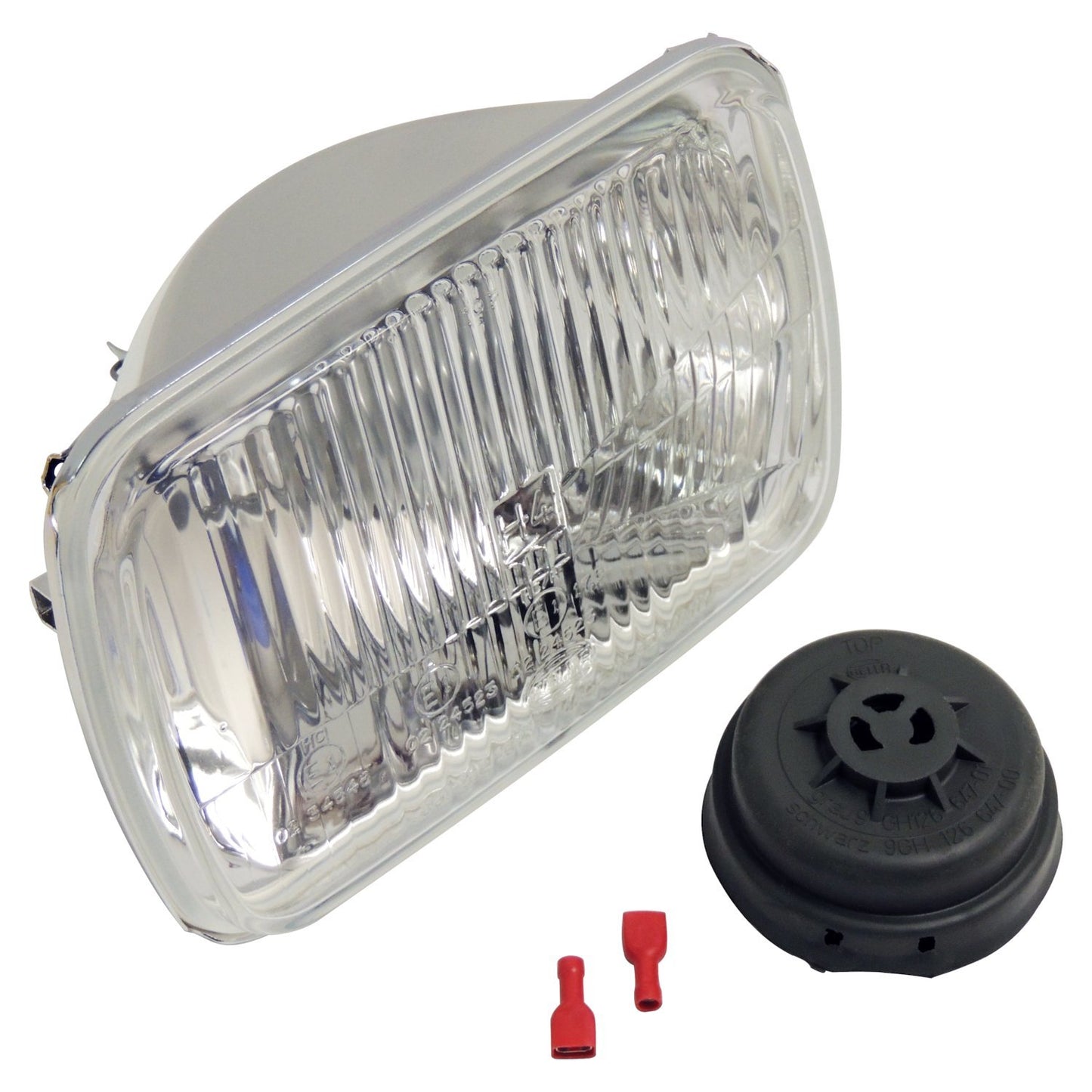 Left or Right Headlight for Jeep XJ Cherokee, Export only. Bulb not included. Crown Automotive