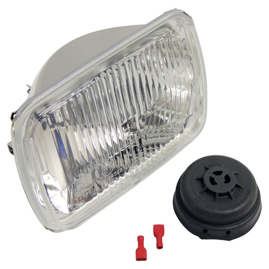 Left or Right Headlight for Jeep XJ Cherokee, Export only. Bulb not included. Crown Automotive