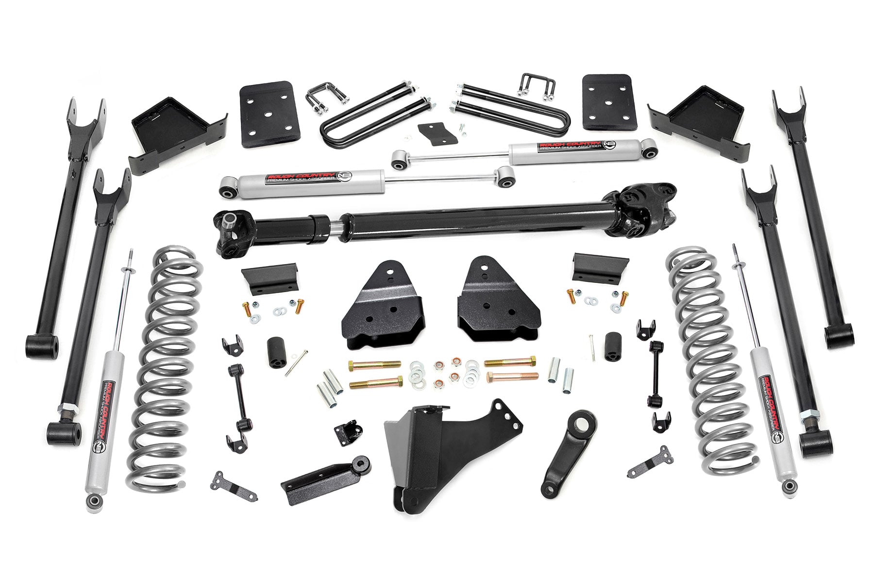 6 Inch Lift Kit 4-Link OVLD D/S Ford F-250/F-350 Super Duty (17-22) Rough Country