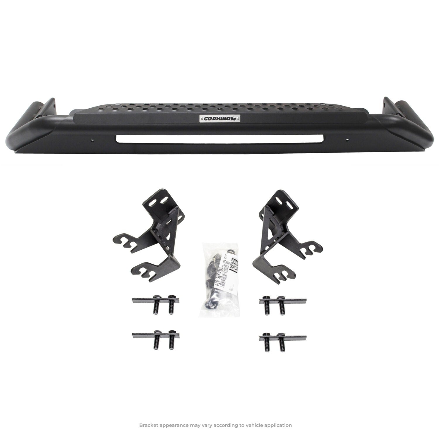 RC3 LR with Mounting Brackets Textured Black 2016-2018 Silverado 1500 Go Rhino-2