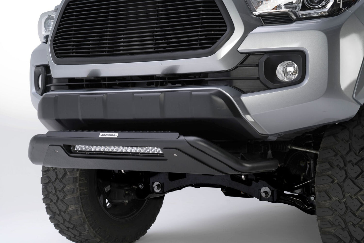 RC3 LR with Mounting Brackets & 20 Inch Light Bar Textured Black 2016-2023 Toyota Tacoma Go Rhino-4