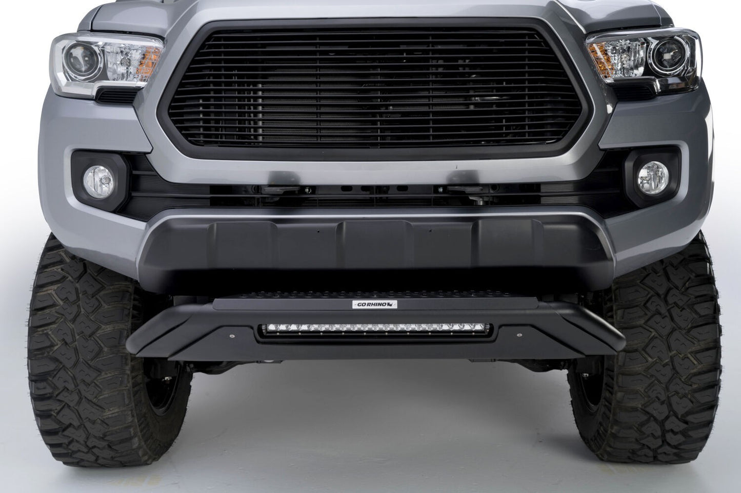 RC3 LR with Mounting Brackets & 20 Inch Light Bar Textured Black 2016-2023 Toyota Tacoma Go Rhino-7