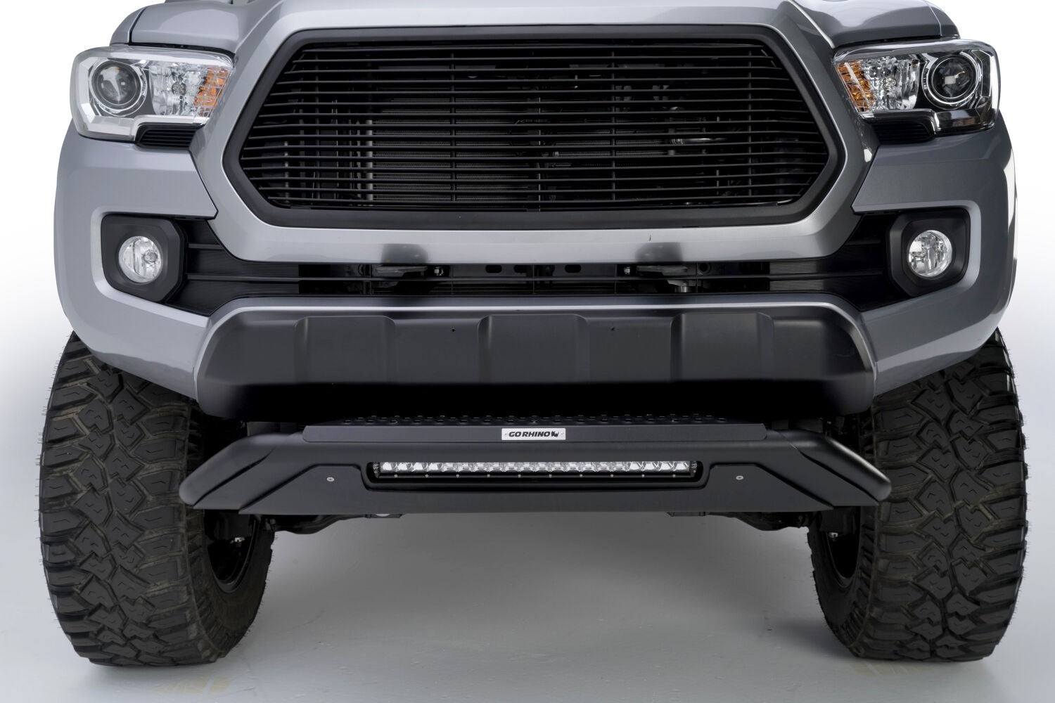RC3 LR with Mounting Brackets & 20 Inch Light Bar Textured Black 2016-2023 Toyota Tacoma Go Rhino-7