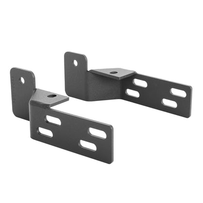 RC4LR & RC3 LR Mounting Brackets Only Textured Black 2016-2024 Toyota 4Runner Go Rhino-1