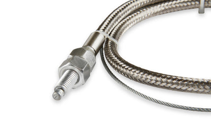 Throttle Cable Kit Stainless Steel Braided Adjustable and cuts to length. 36 Inch cable with 24 Inch sleeve Mr Gasket-3