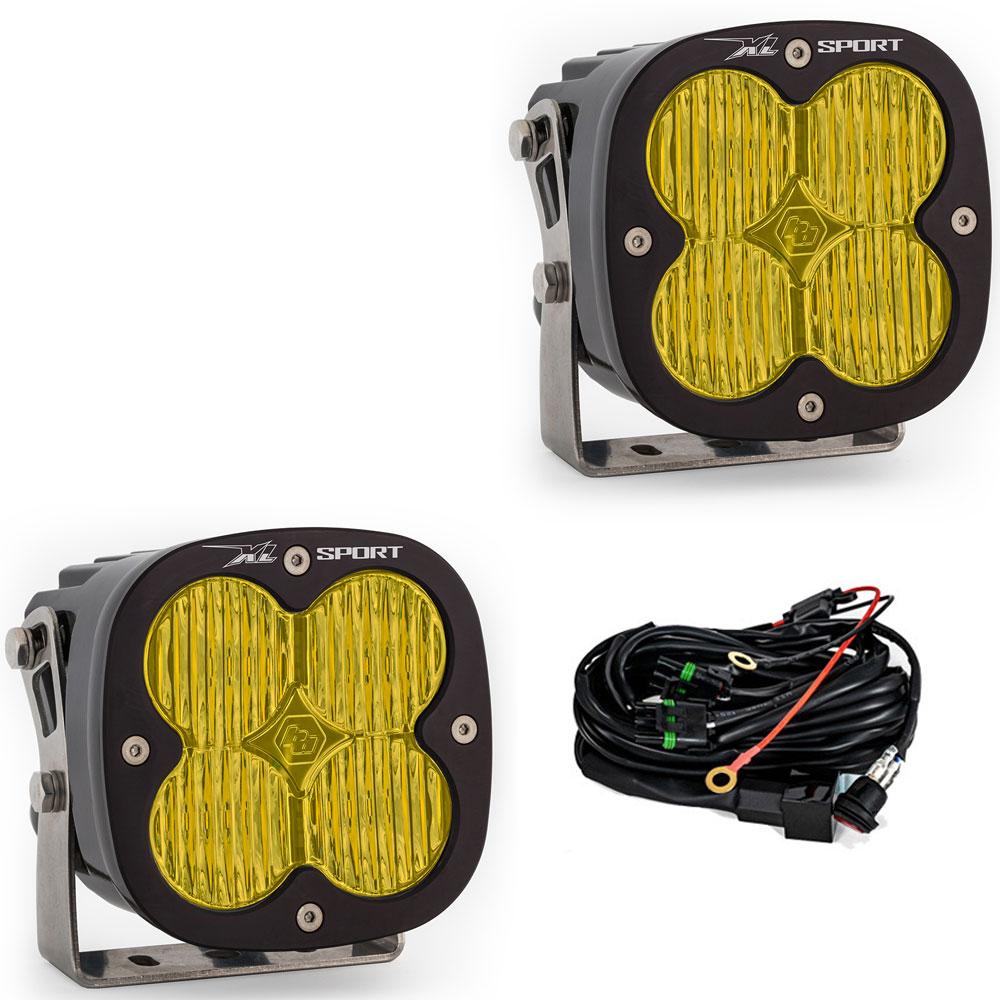 LED Light Pods Amber Lens Pair XL Sport Series Baja Designs