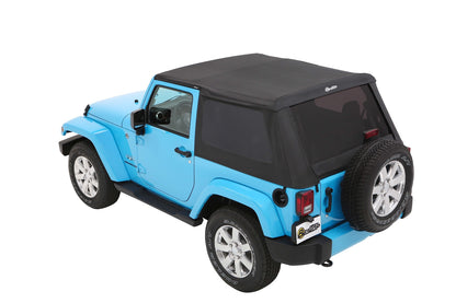 Trektop Slantback Soft Top For Jeep 2007-2018 Wrangler JK 2 Door Bestop