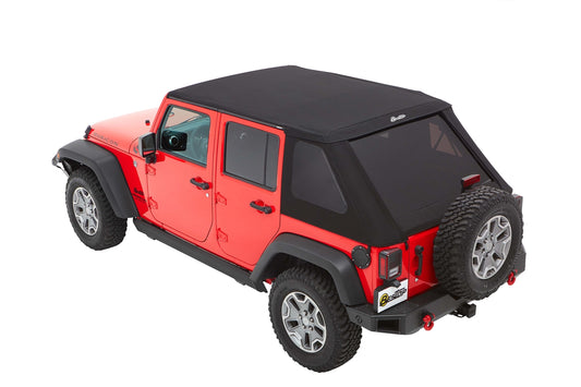 Trektop Slantback Soft Top For Jeep 2007-2018 Wrangler JK 4 Door Bestop-1