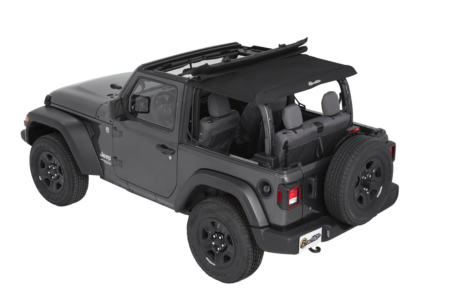 Bestop Trektop Slantback Soft Top For Jeep 2018-Current Wrangler JL 2 Door Bestop